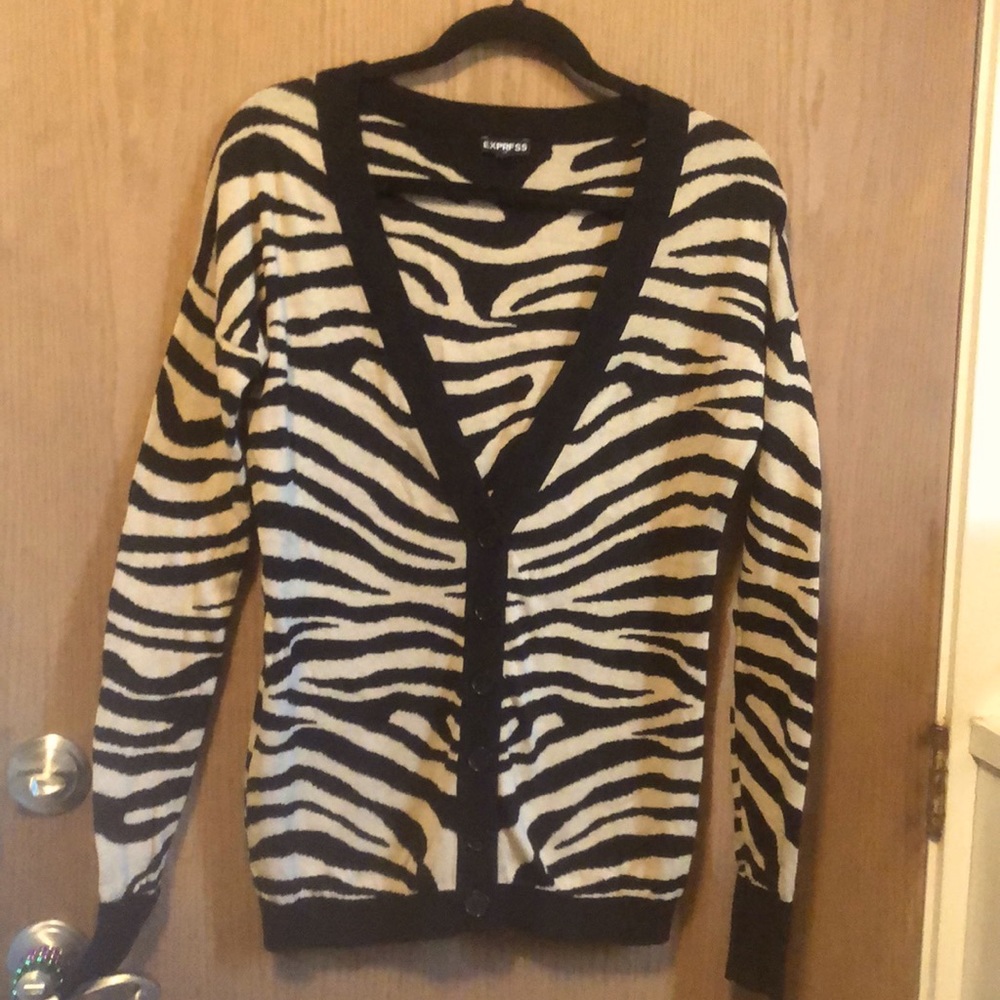 Cardigan in Animal Print